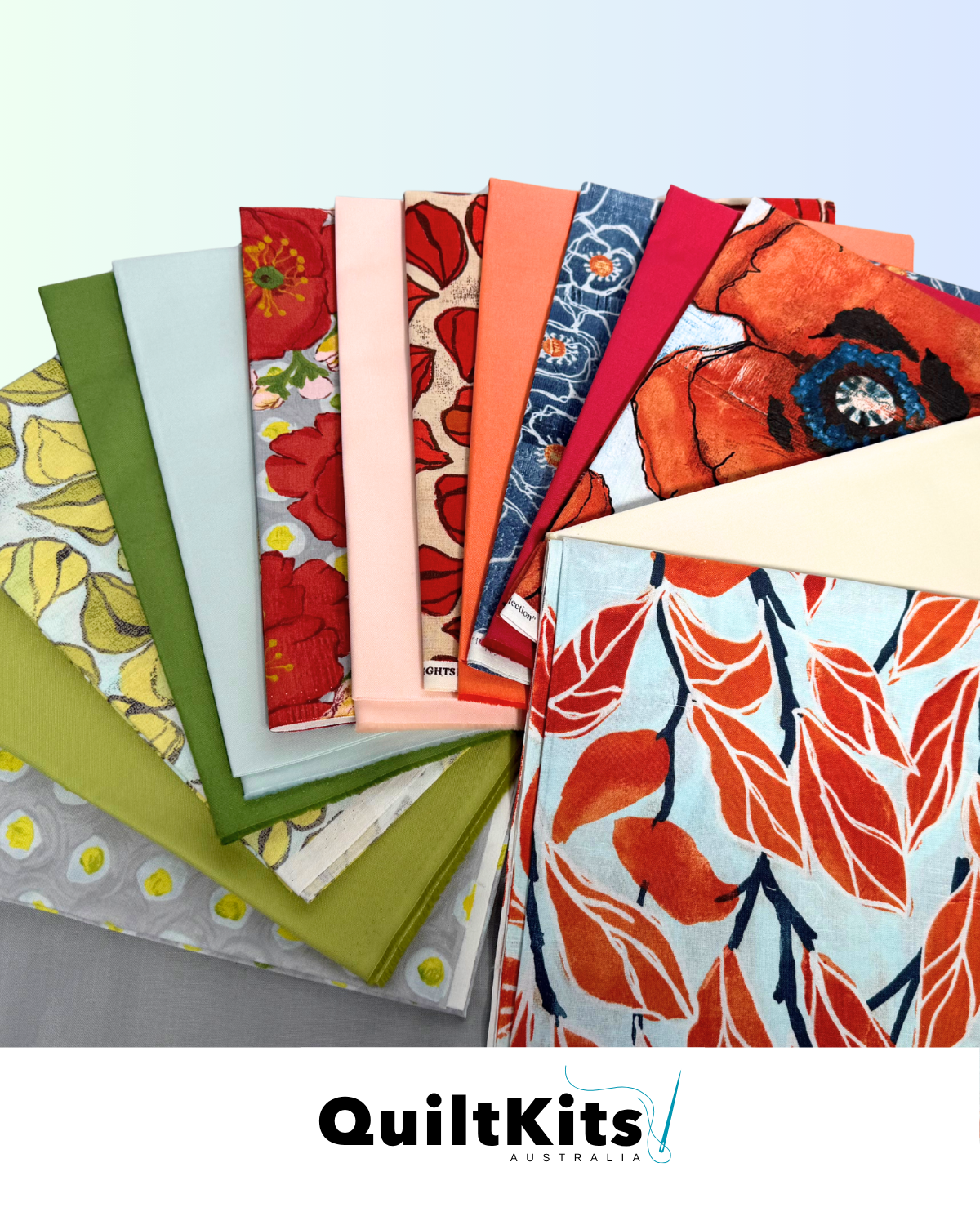 Clamshell Quilt Kit - Throw - Poppy Collection