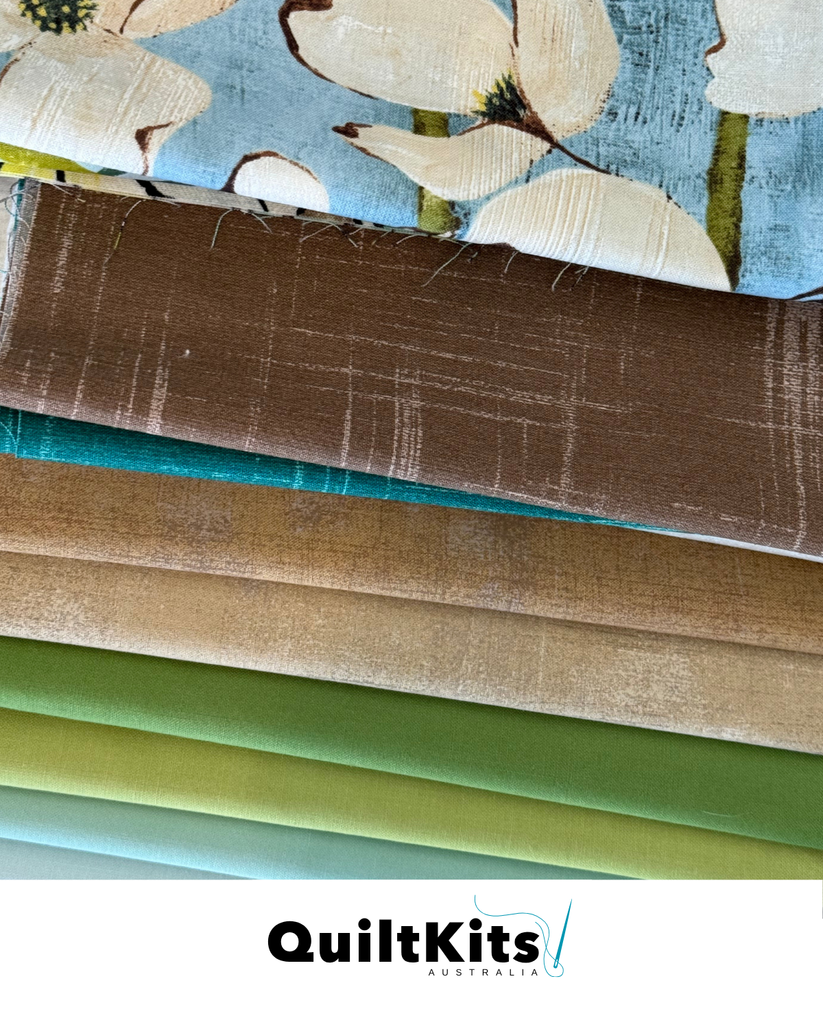 Clamshell Quilt Kit - Throw - Magnolia Lane