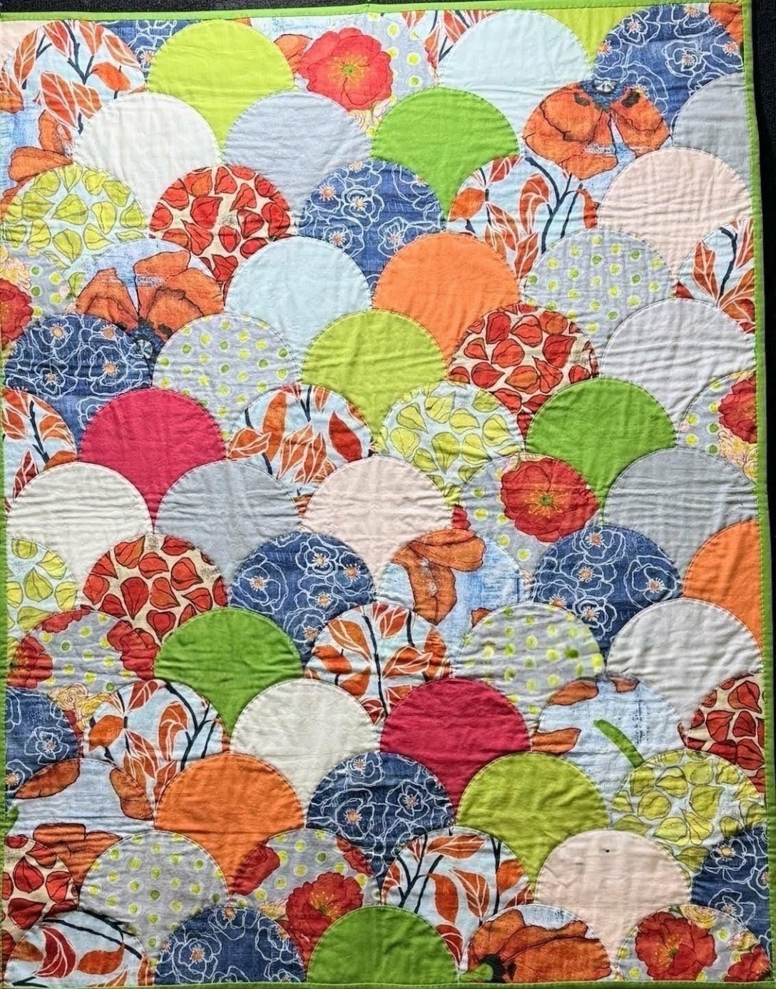 Clamshell Complete Quilt Kit - Throw - Poppy