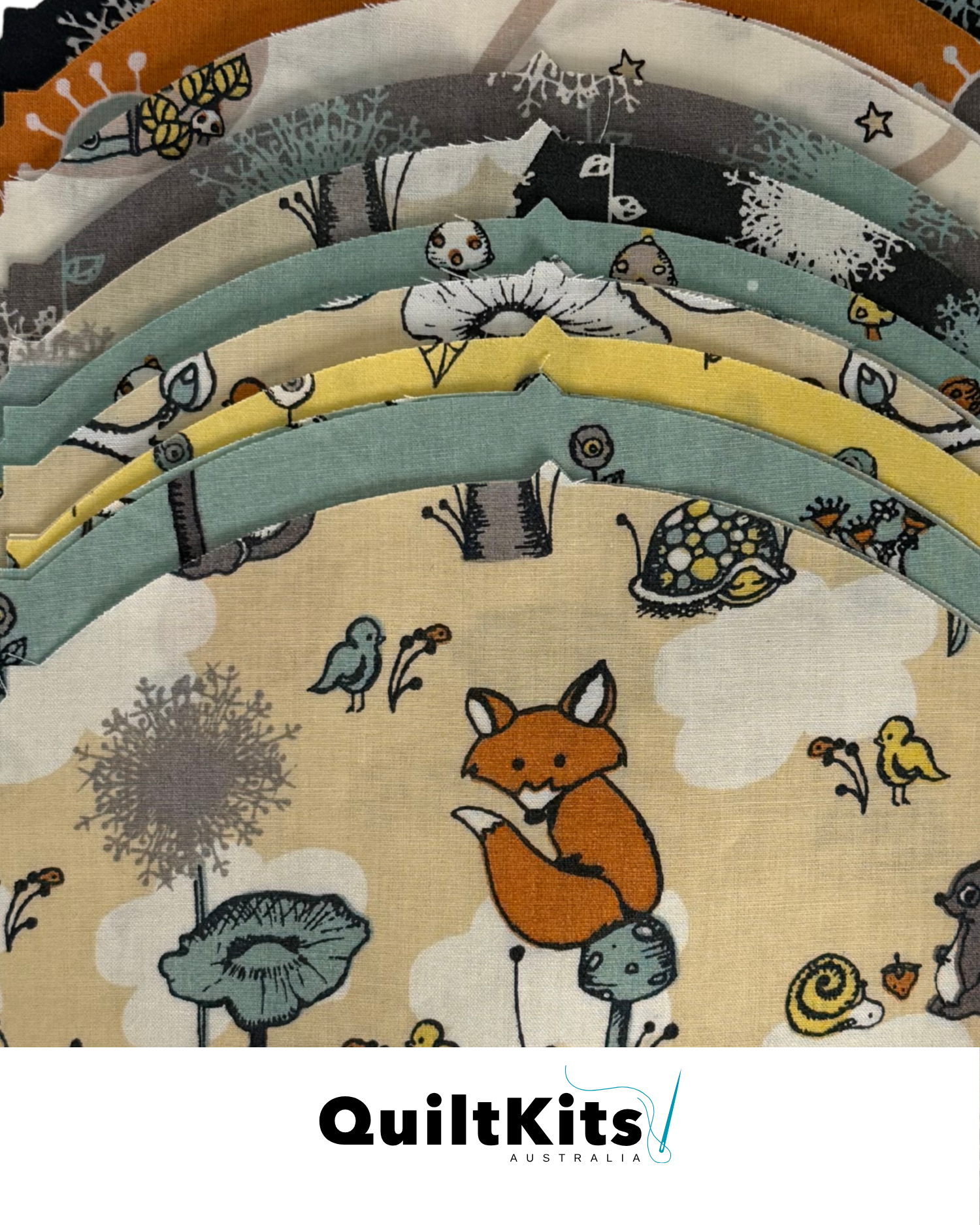 Clamshell Complete Quilt Kit - Throw - Scamper