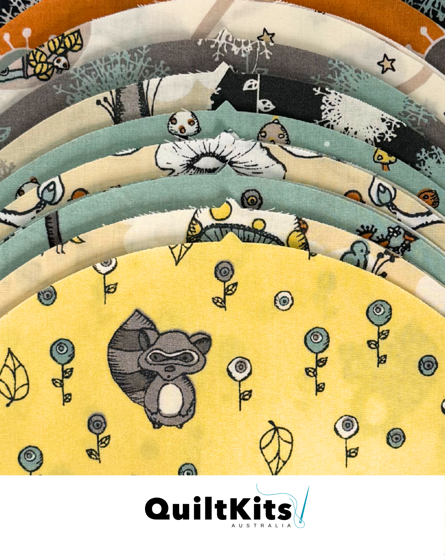Clamshell Quilt Kit - Throw - Scamper