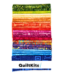 Easy Strip Quilt Kit - Throw - Batik Rainbow