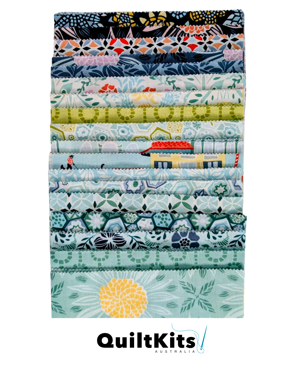 Easy Strip Quilt Kit - Throw - Grand Canal B