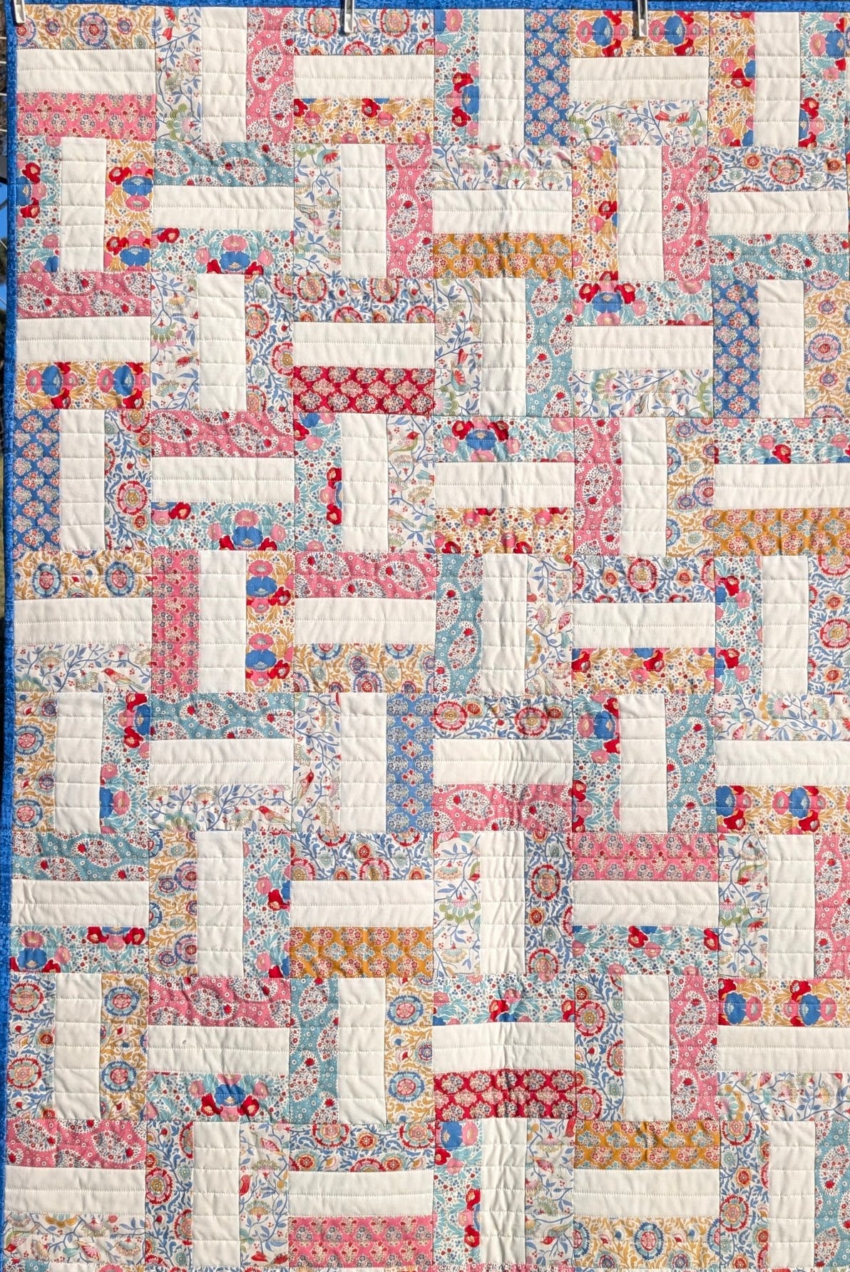 Easy Strip Quilt Kit - Throw - Batik Blues
