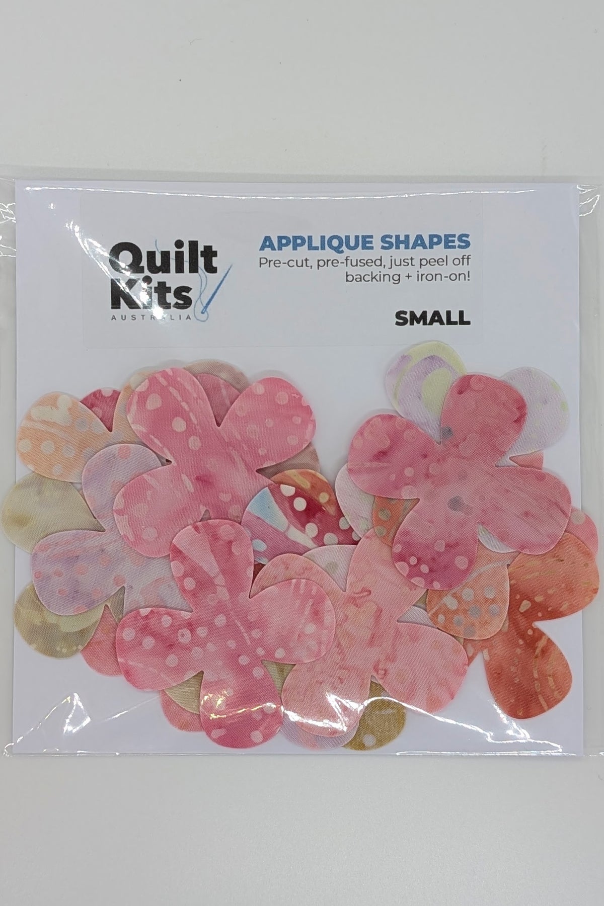 Pre-fused Applique Flowers - Small - Batik