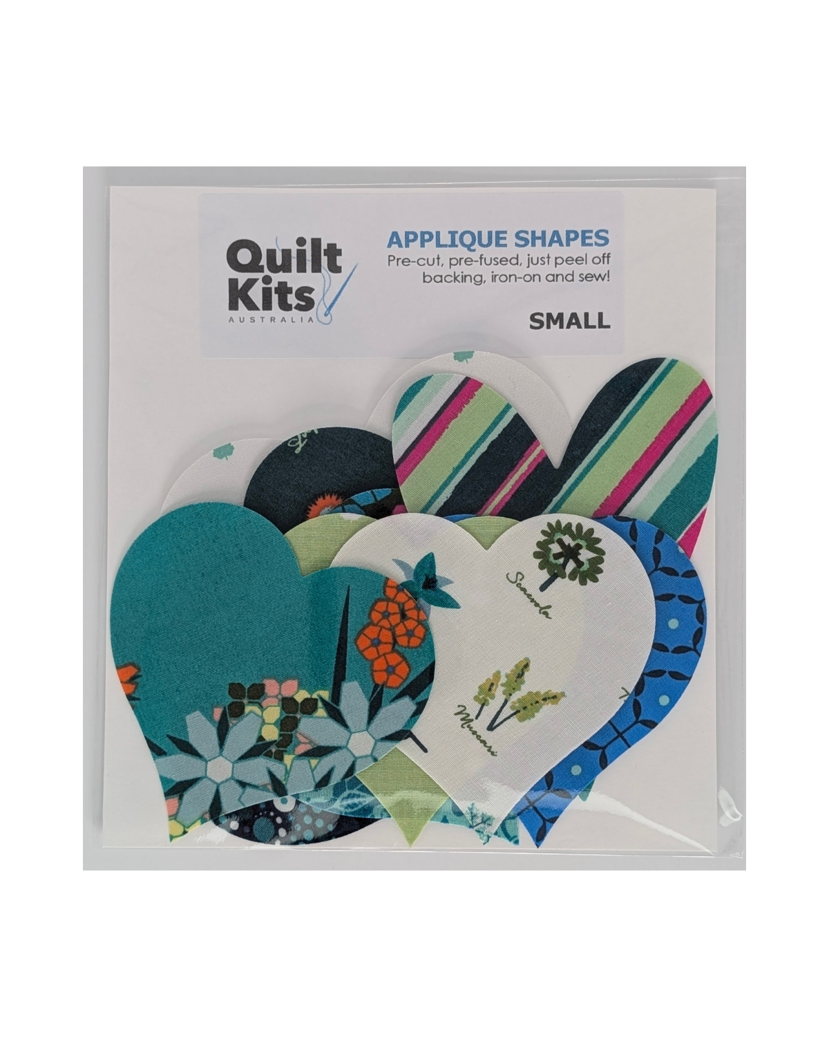 Pre-fused Applique Hearts - Small - Loved to Pieces C