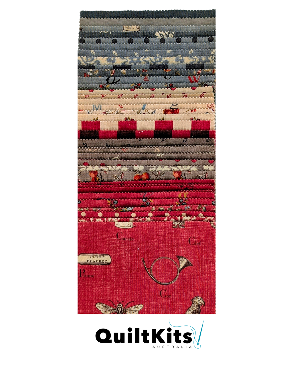 Easy Block Quilt Kit - French General Complete Kit