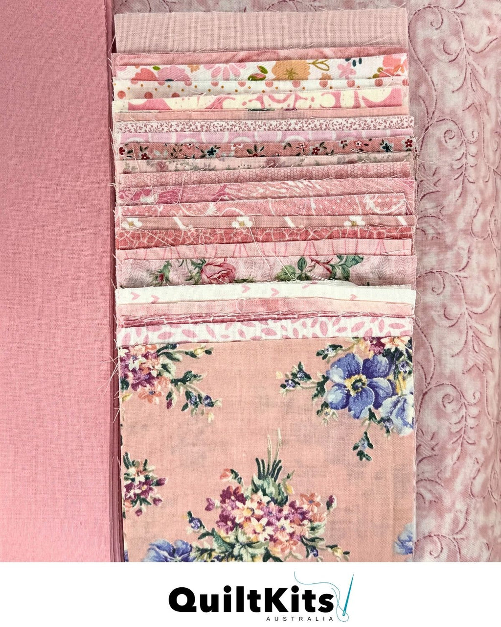 Easy Block Quilt Kit - Pink Complete Kit