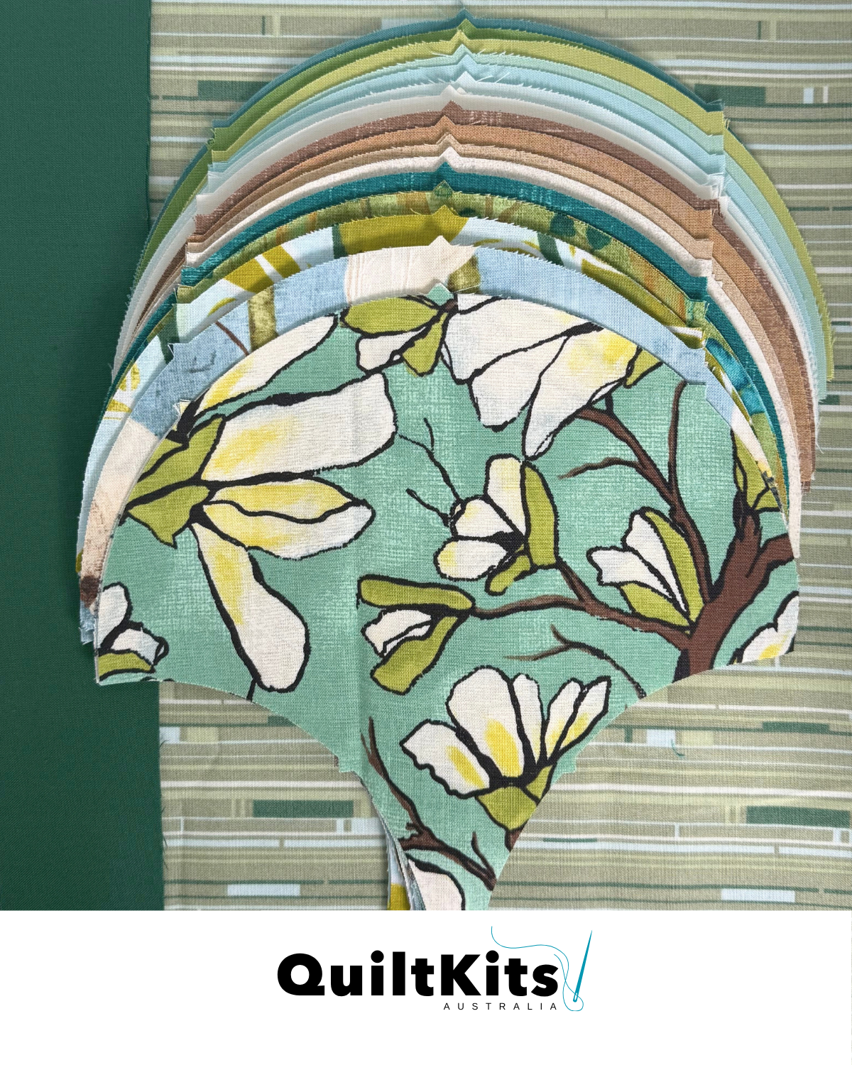 Clamshell Complete Quilt Kit - Throw - Magnolia Lane