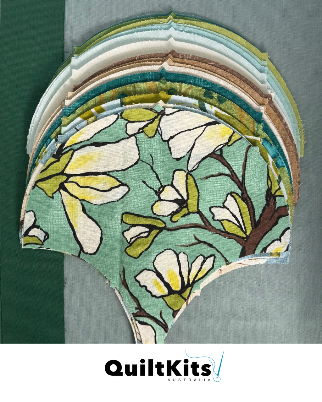 Clamshell Complete Quilt Kit - Throw - Magnolia Lane