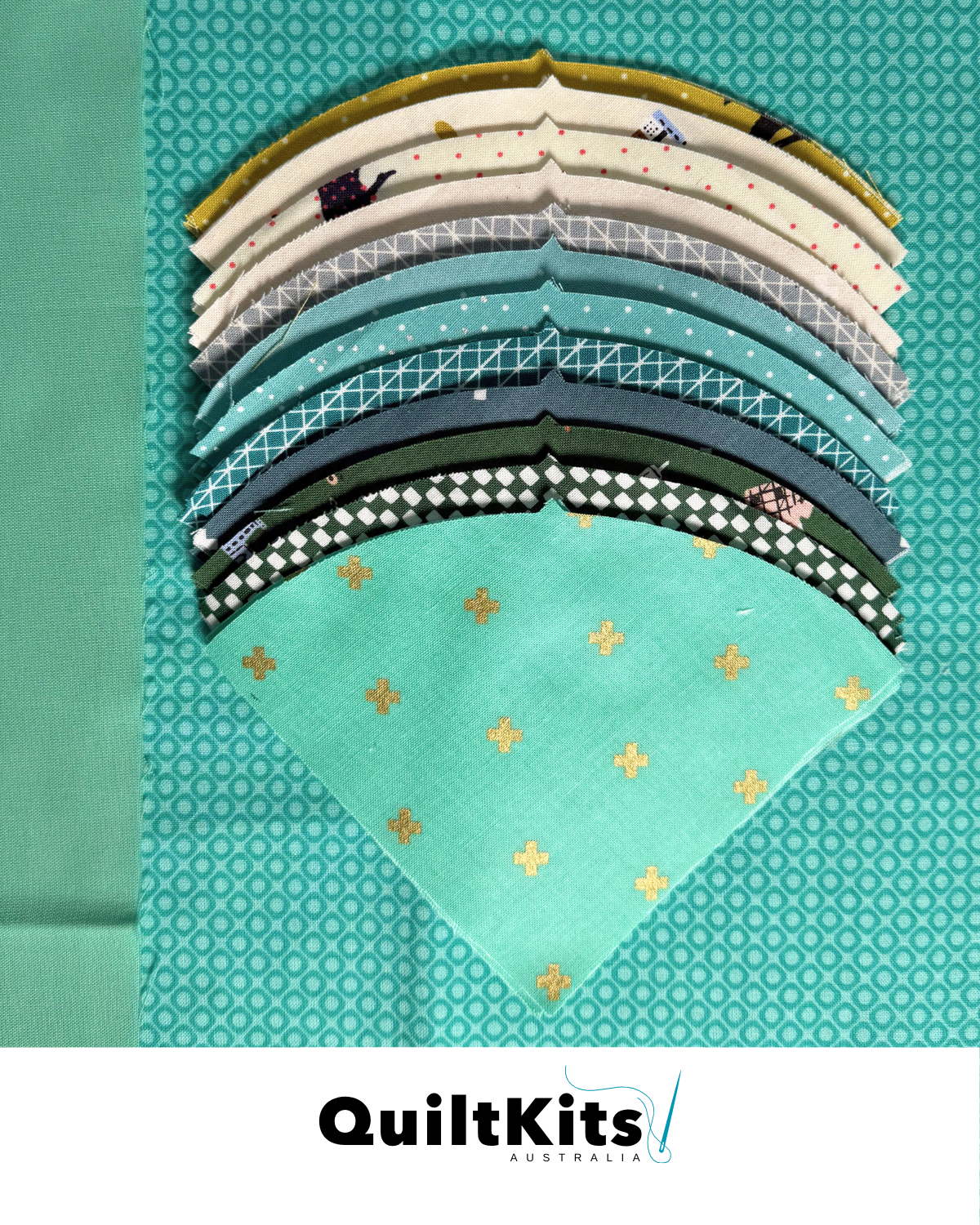 Lush Complete Quilt Kit - Small - Teal