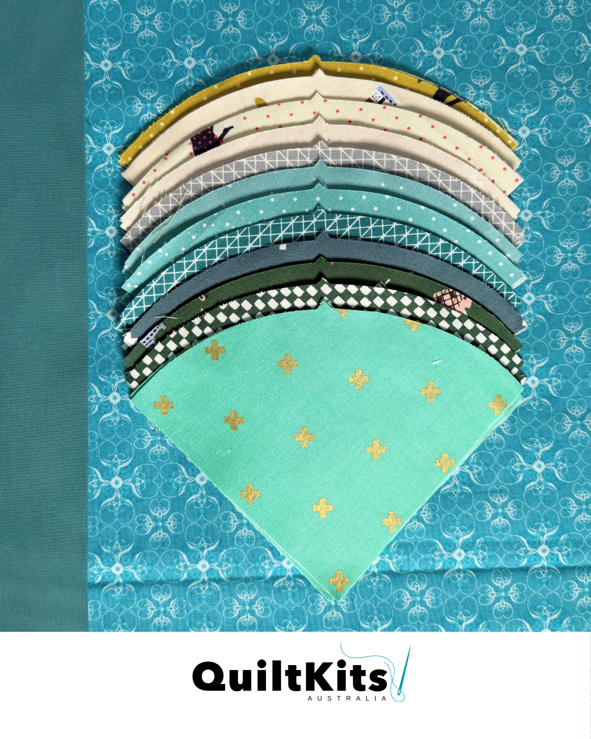 Lush Complete Quilt Kit - Small - Teal