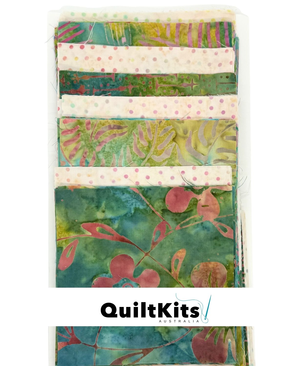 Easy Block Quilt Kit - Batik Green