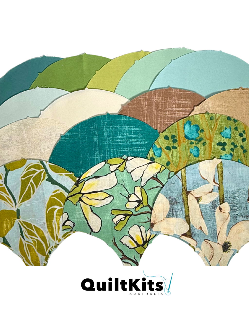 Clamshell Quilt Kit - Throw - Magnolia Lane