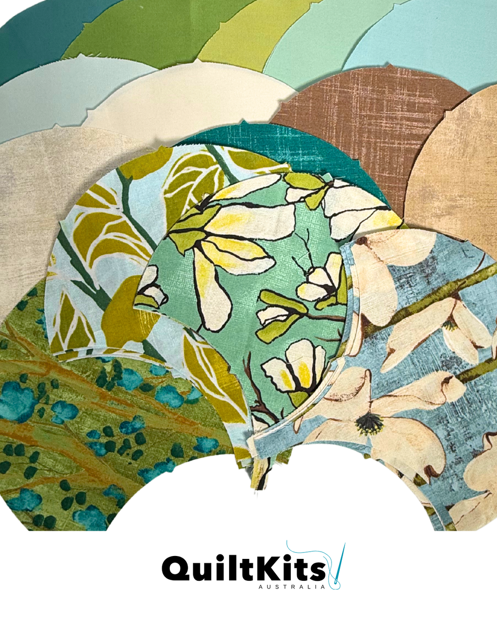 Clamshell Quilt Kit - Throw - Magnolia Lane