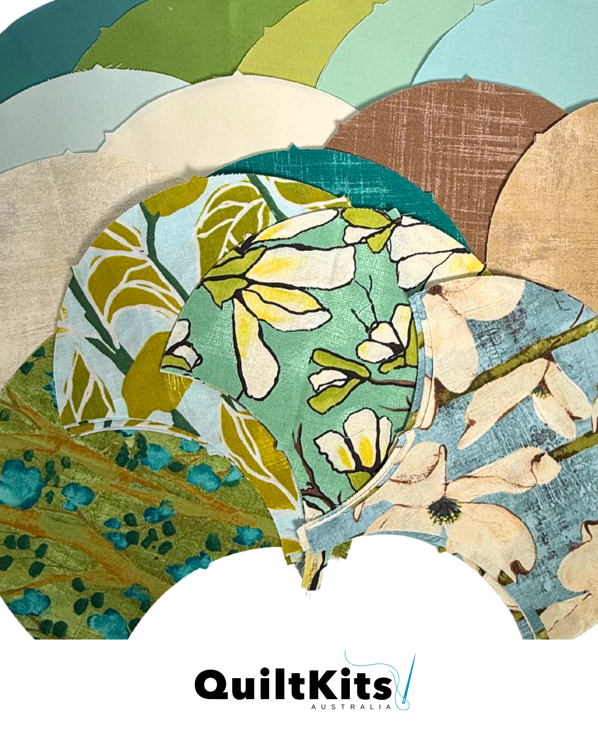 Clamshell Quilt Kit - Throw - Magnolia Lane