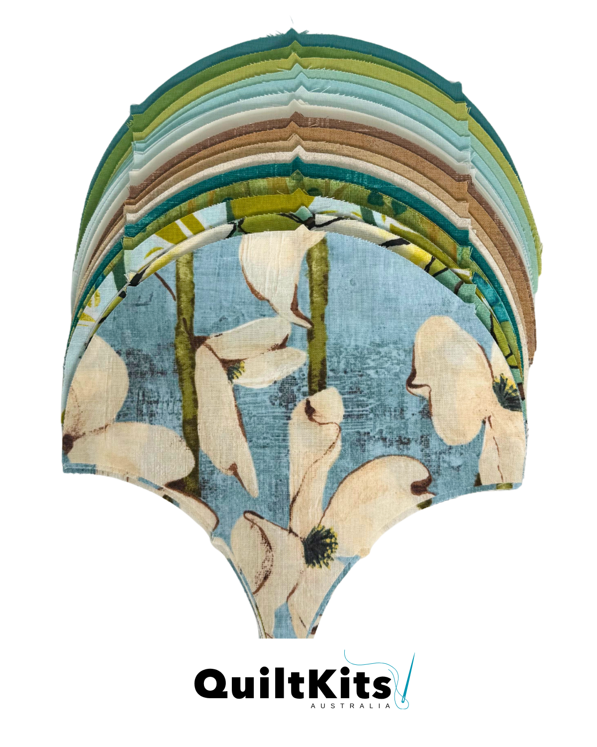 Clamshell Quilt Kit - Throw - Magnolia Lane