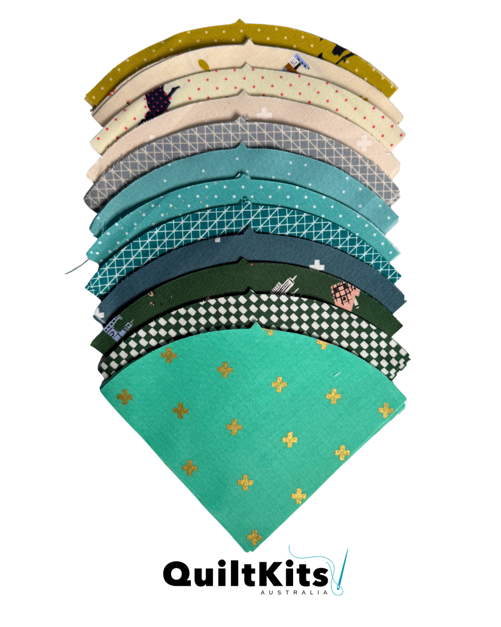 Lush Complete Quilt Kit - Small - Teal