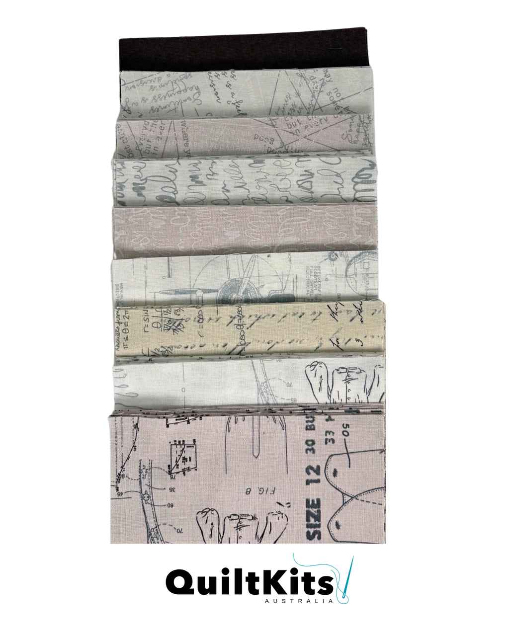 Entwined Complete Quilt Kit - Zen Chic Low Volume B