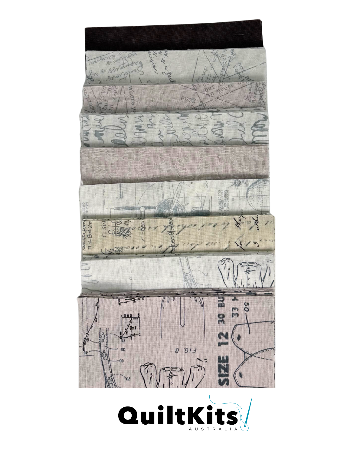 Entwined Complete Quilt Kit - Zen Chic Low Volume B