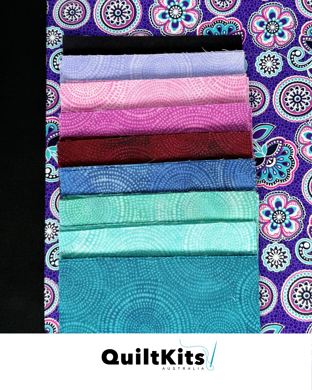 Entwined Complete Quilt Kit - Radiance Purple