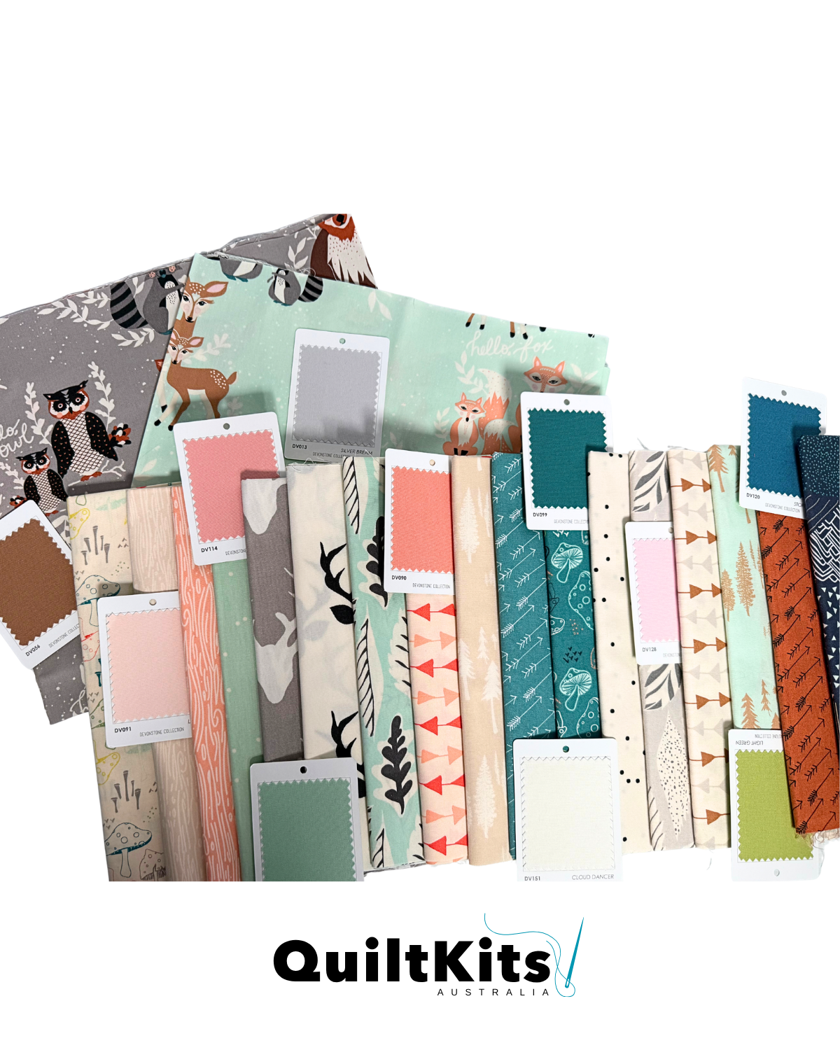 Clamshell Complete Quilt Kit - Throw - Hello Bear
