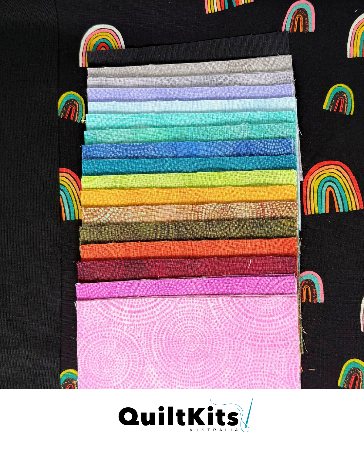 Entwined Complete Quilt Kit - Radiance Rainbow