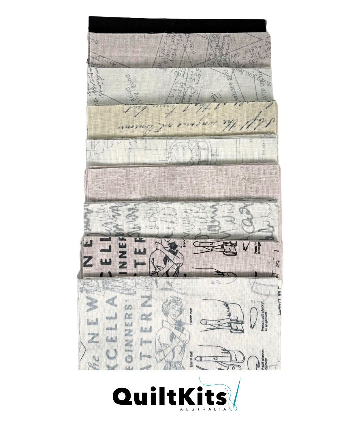 Entwined Complete Quilt Kit - Zen Chic Low Volume