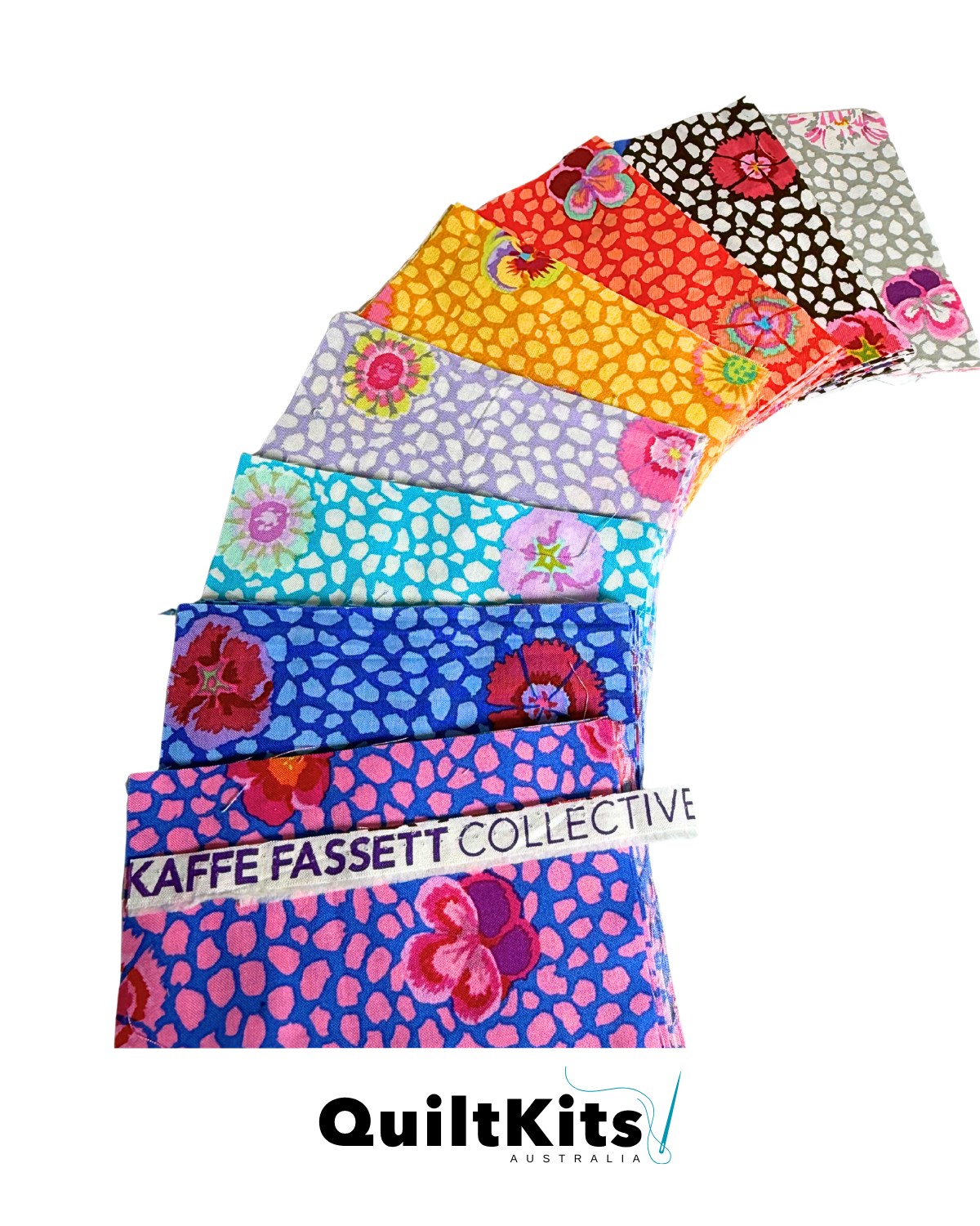 Entwined Complete Quilt Kit - Guinea Flower Kaffe Fassett
