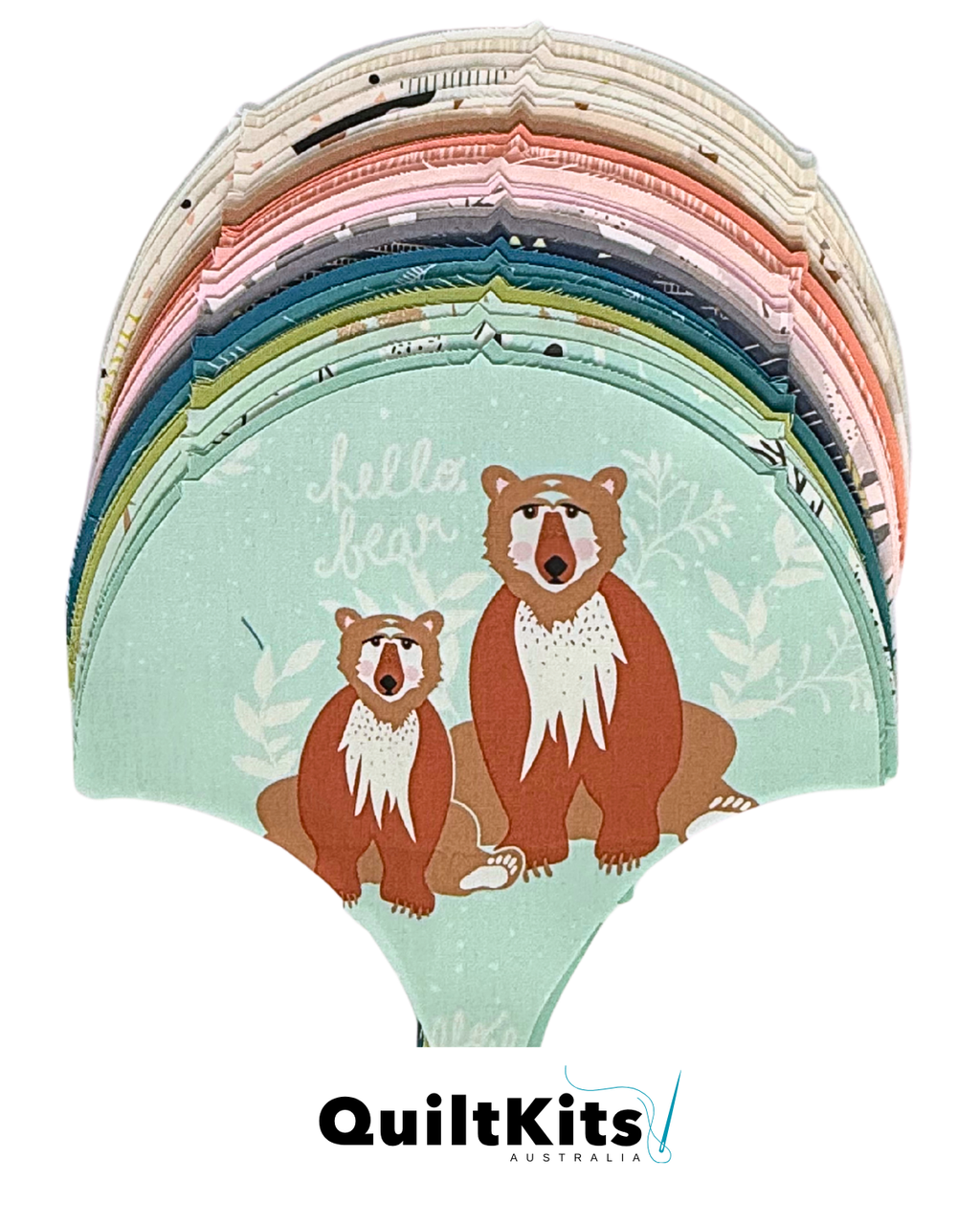 Clamshell Complete Quilt Kit - Small - Hello Bear