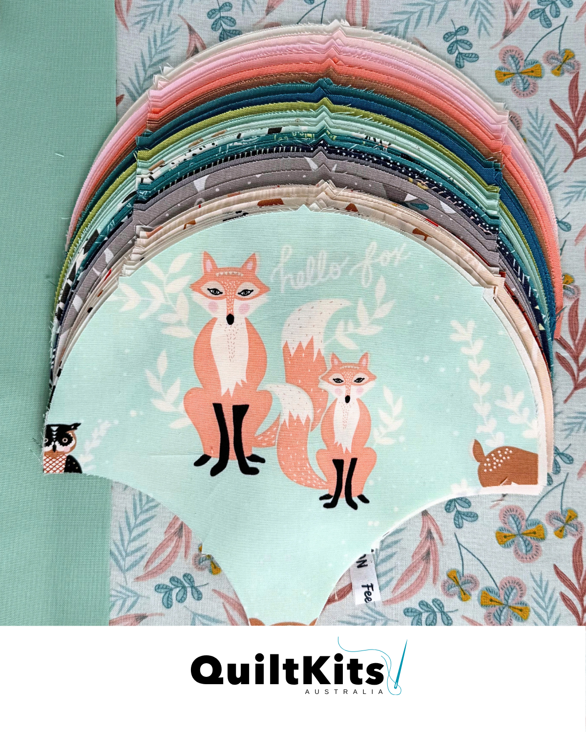 Clamshell Complete Quilt Kit - Throw - Hello Bear