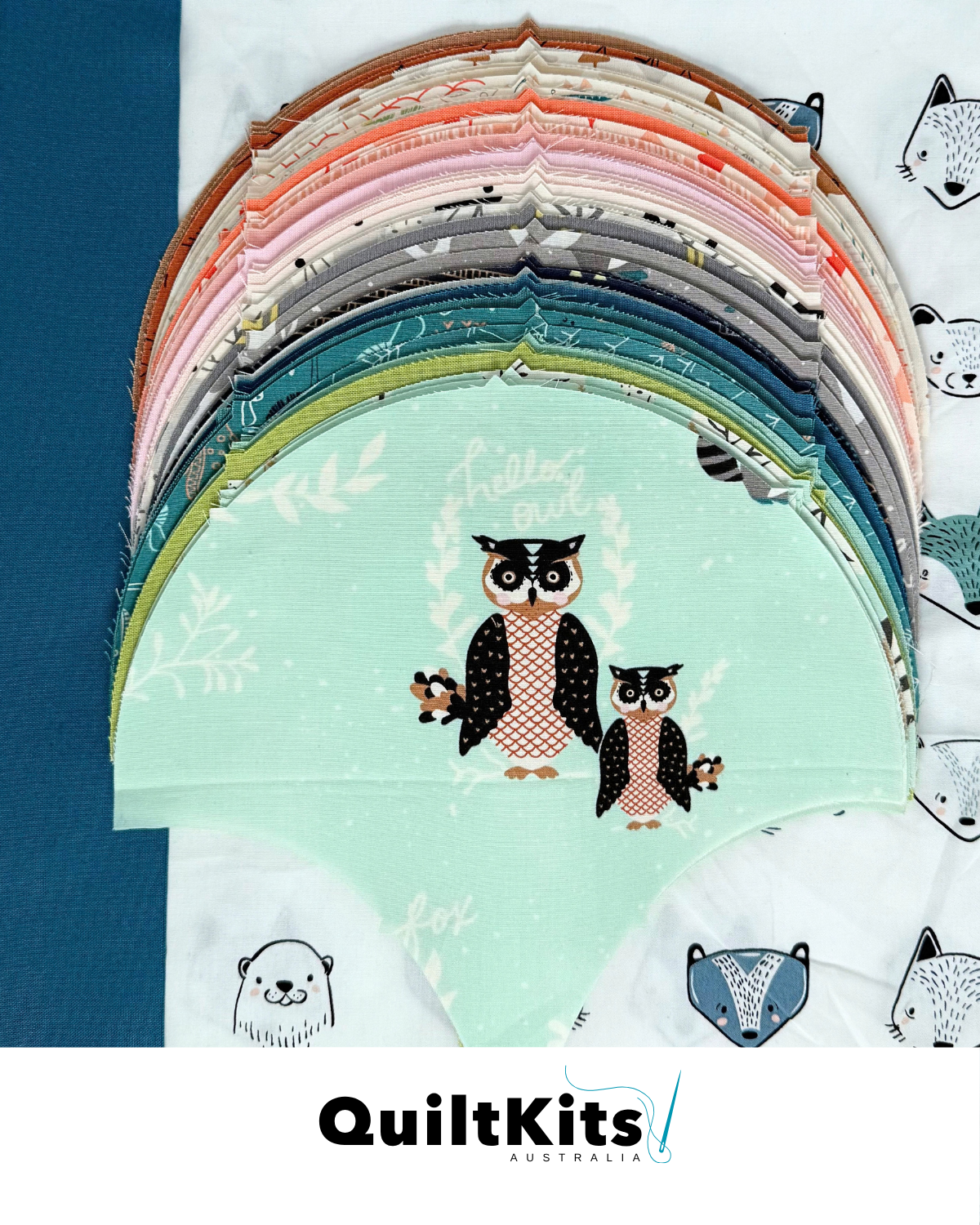 Clamshell Complete Quilt Kit - Throw - Hello Bear