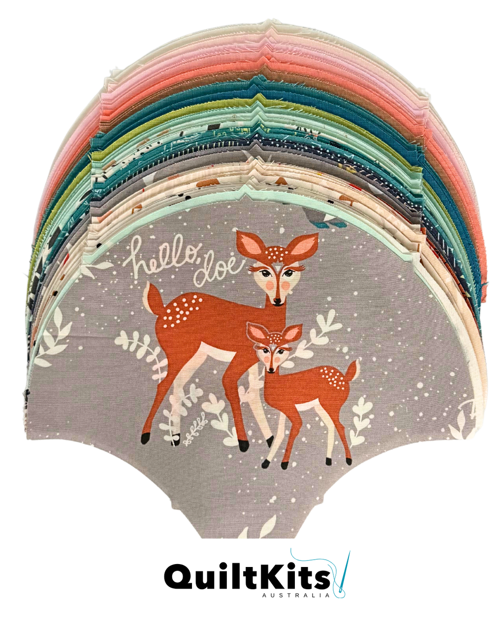 Clamshell Quilt Kit - Throw - Hello Bear
