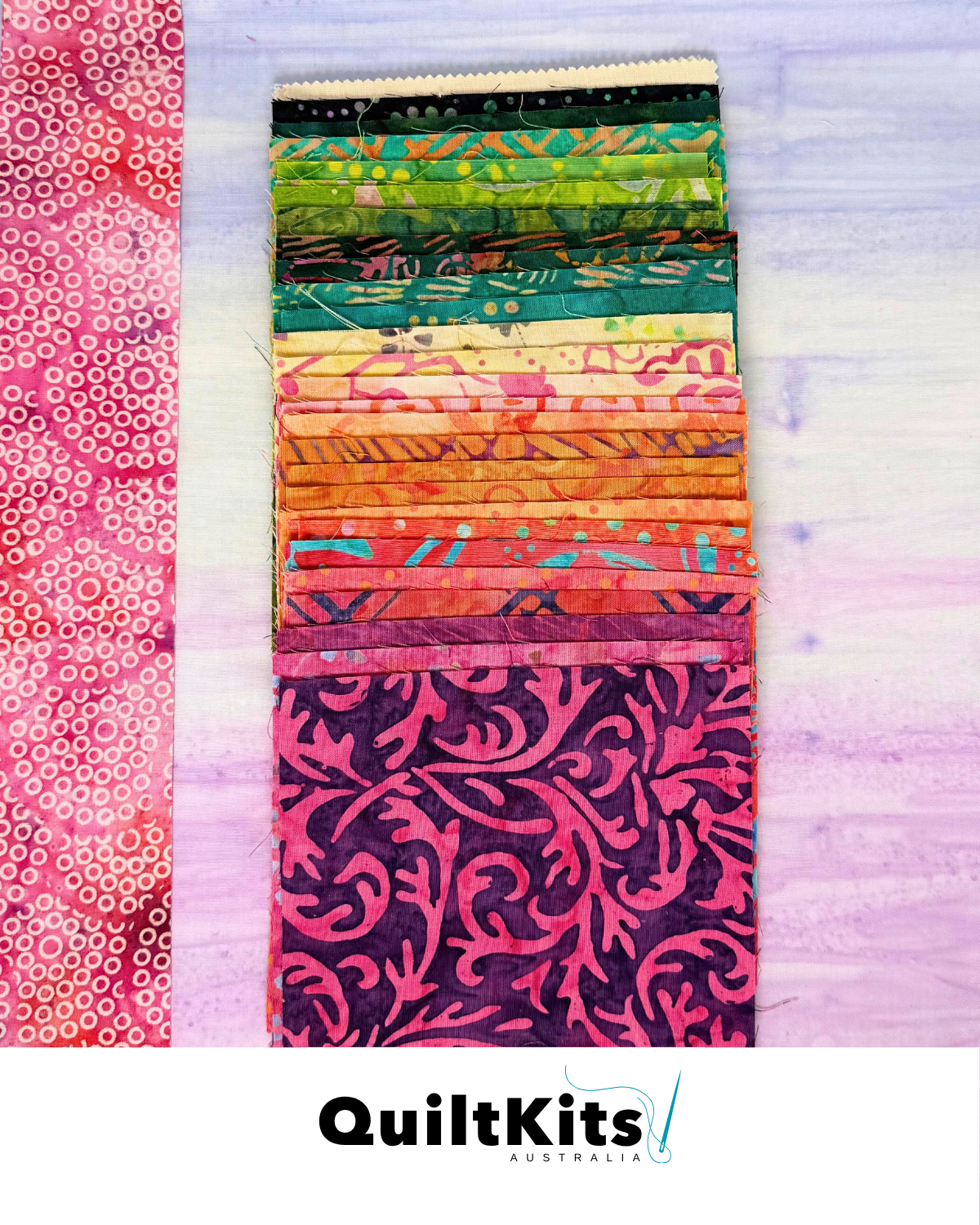 Easy Block Complete Quilt Kit - Batik