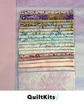 Easy Strip Complete Quilt Kit - Throw - Batik
