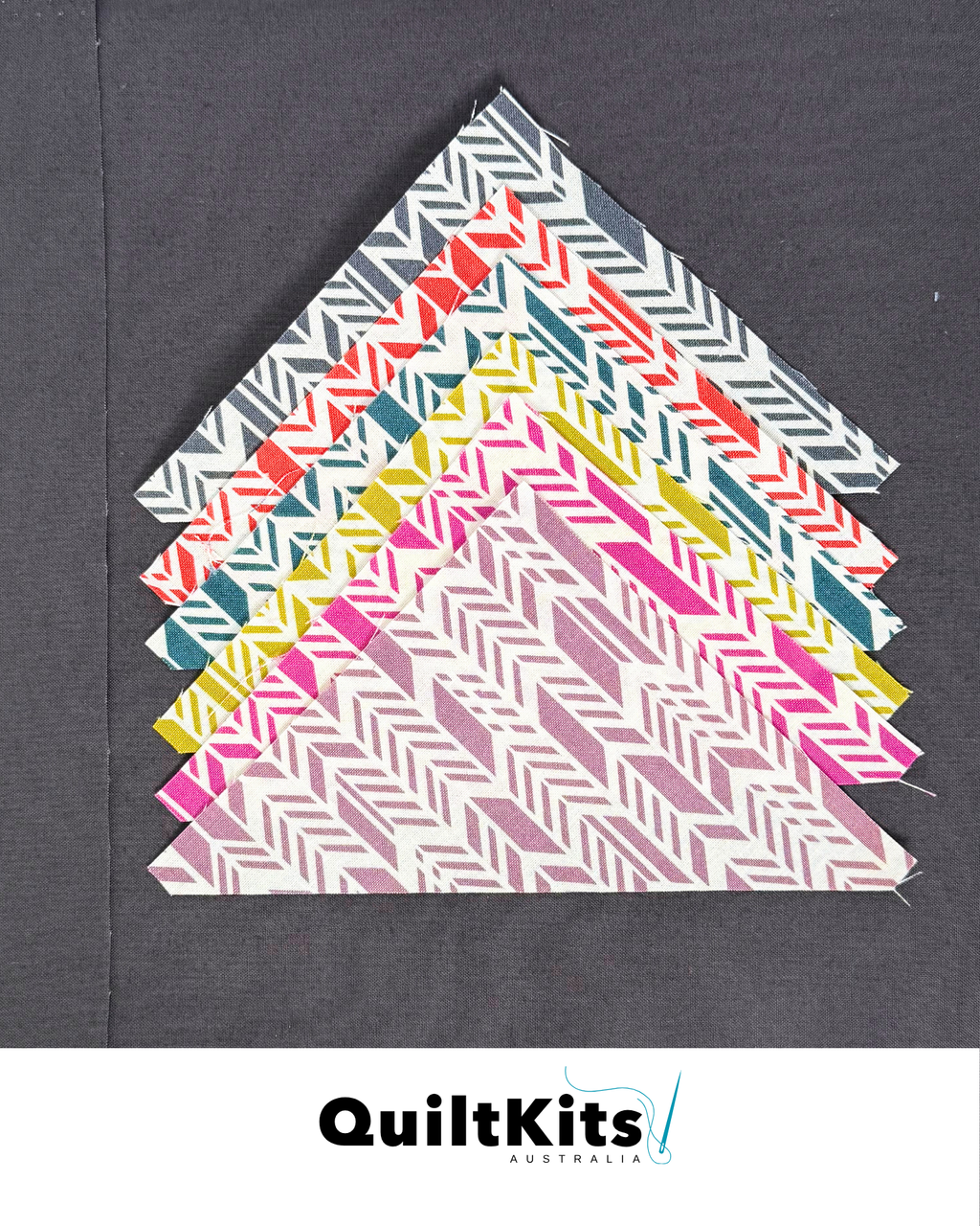 Triangle Complete Quilt Kit - Alison Glass Feathers