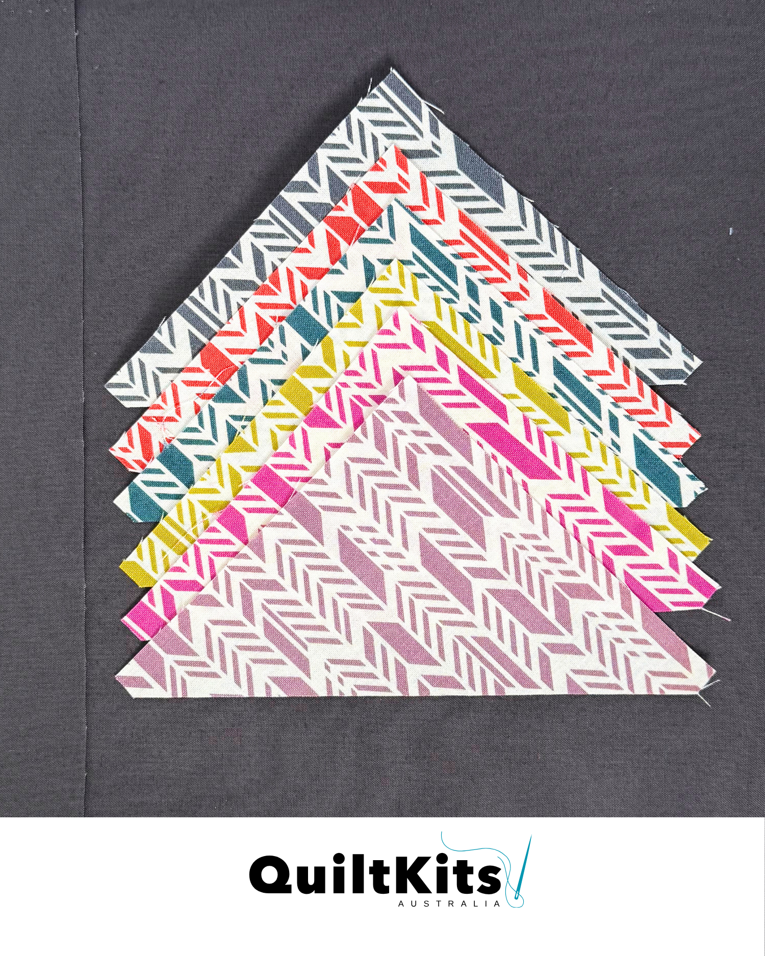 Triangle Complete Quilt Kit - Alison Glass Feathers