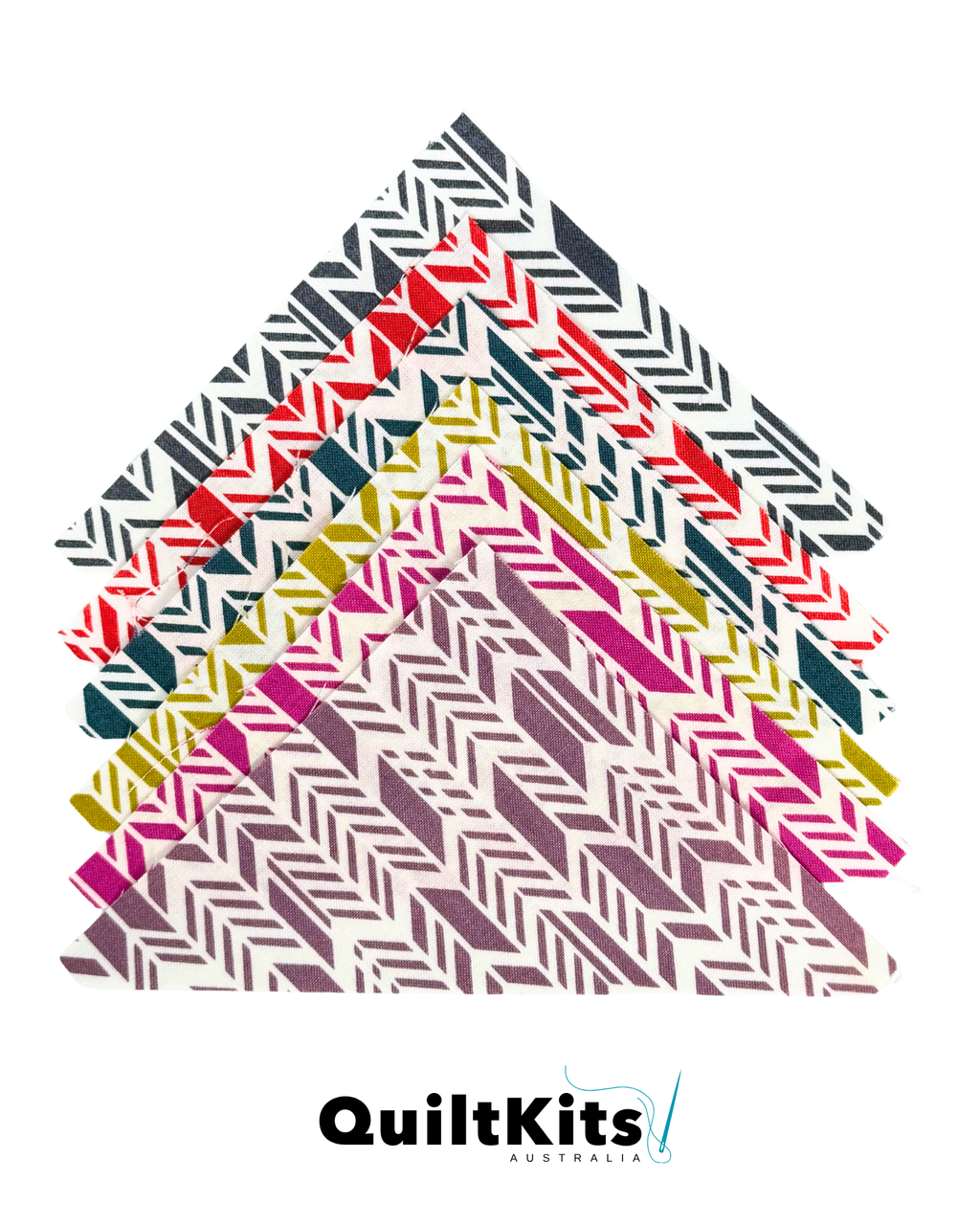 Triangle Complete Quilt Kit - Alison Glass Feathers
