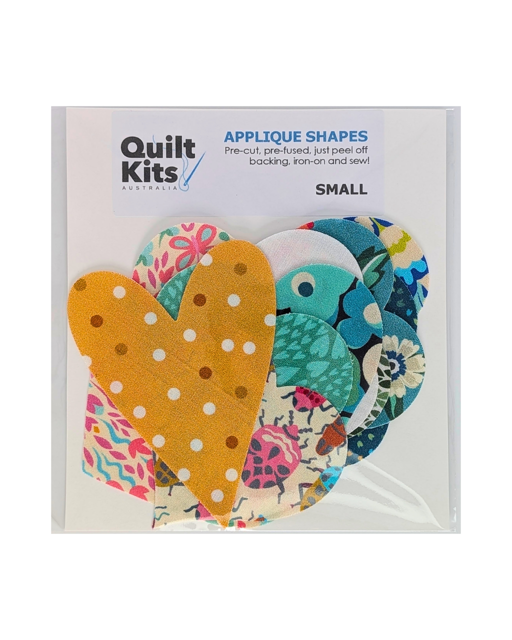 Pre-fused Applique Hearts - Small - Eden B