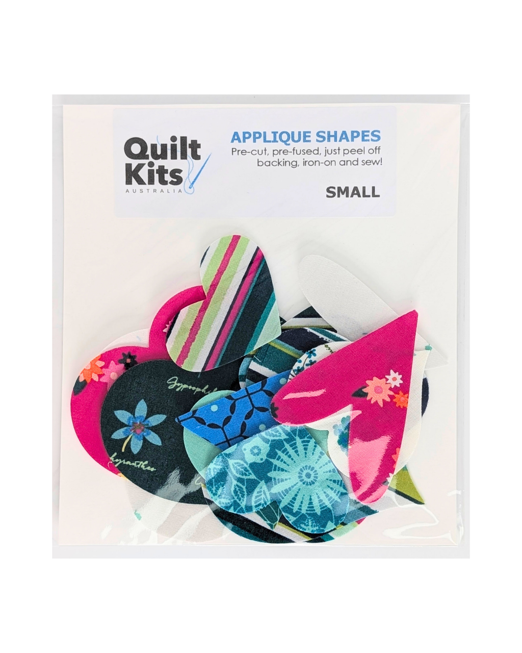 Pre-fused Applique Hearts - Small - Loved to Pieces A