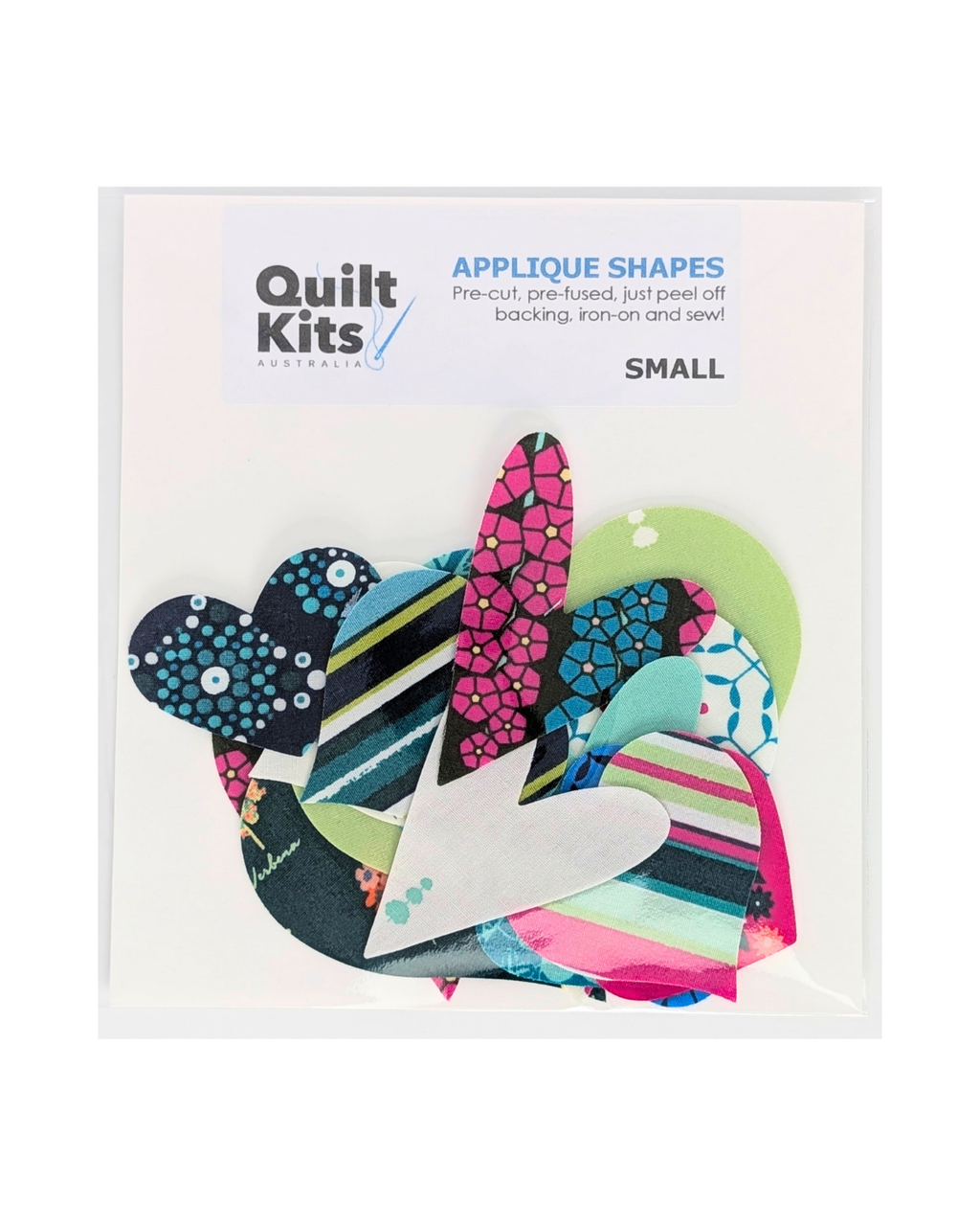 Pre-fused Applique Hearts - Small - Loved to Pieces A