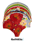 Clamshell Quilt Kit - Throw - Poppy Collection