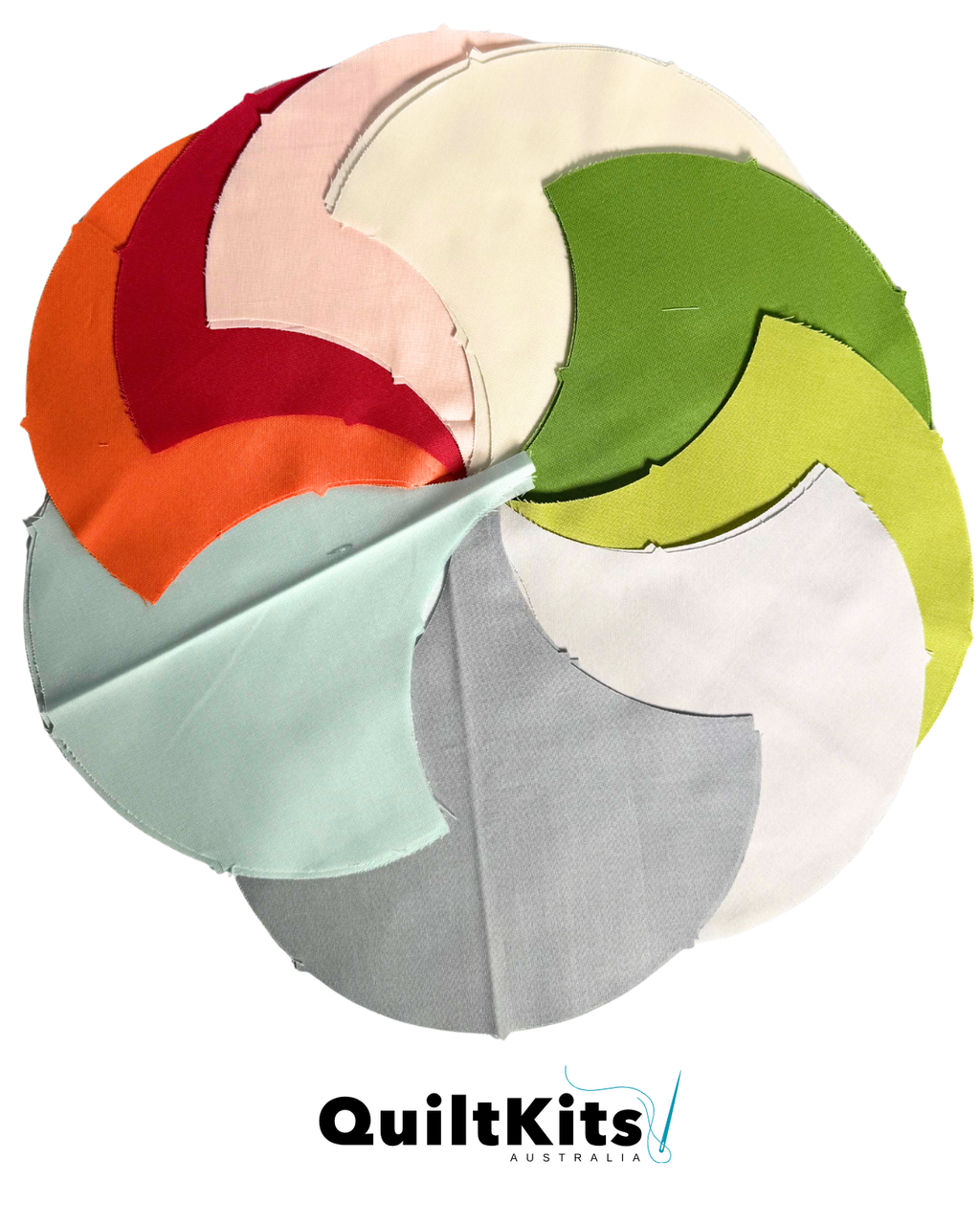 Clamshell Complete Quilt Kit - Throw - Poppy