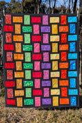 Entwined Quilt Kit - Batik Rainbow