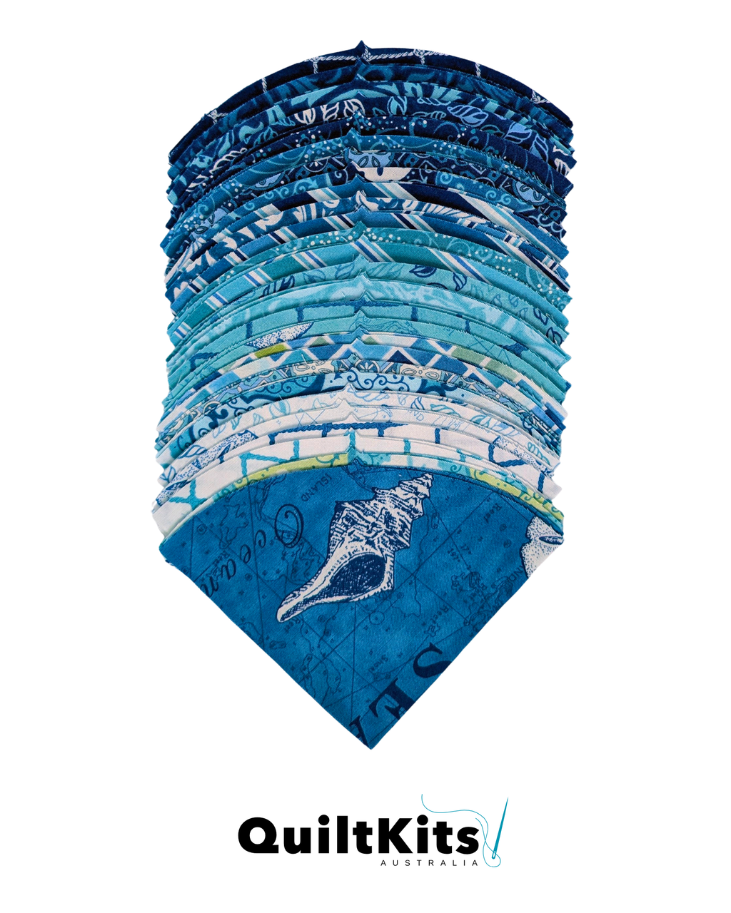 Lush Compete Quilt Kit - Throw - Seascape