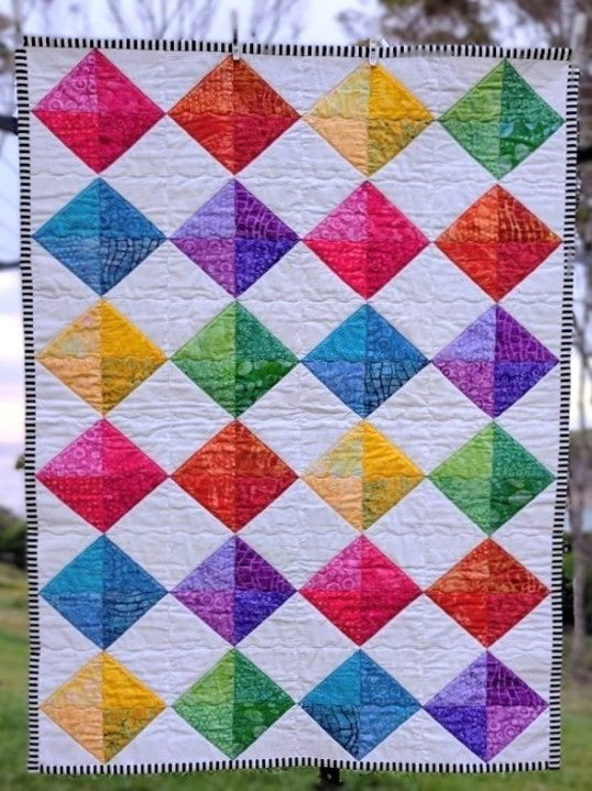 Triangle Quilt Kit - Batik