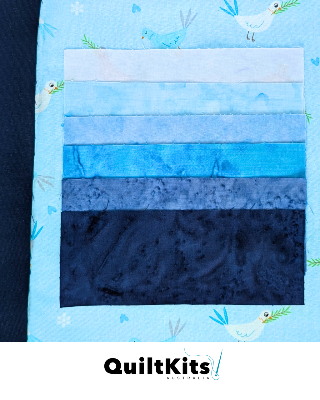Easy Strip Quilt Kit - Small - Batik Complete Kit