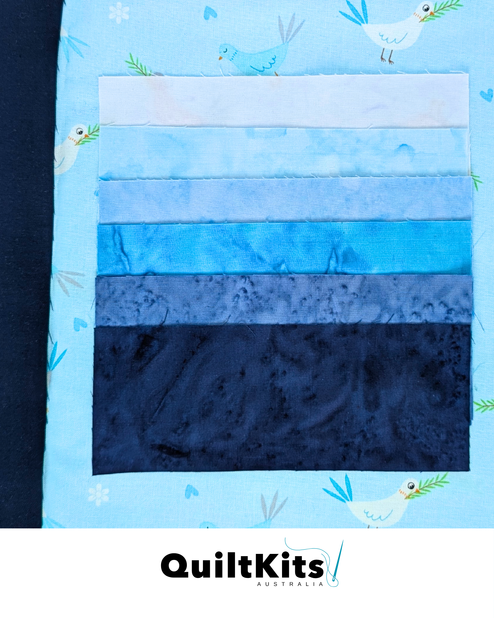 Easy Strip Quilt Kit - Small - Batik Complete Kit