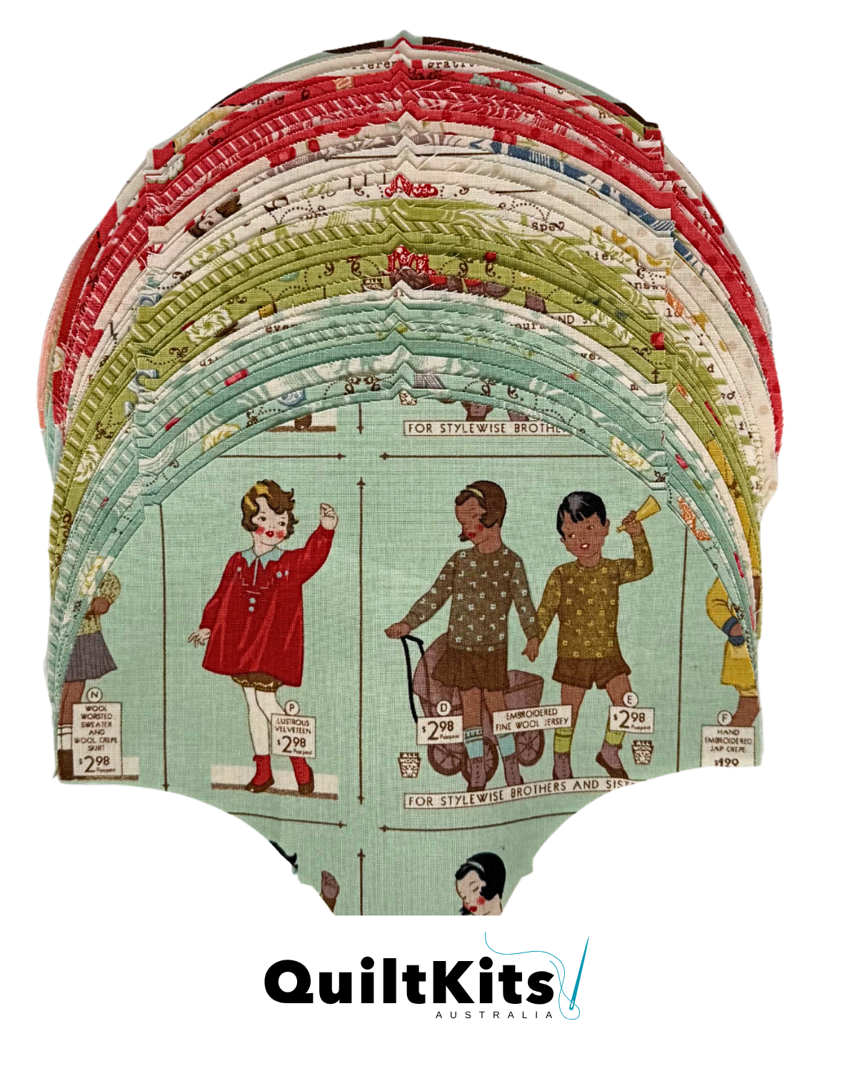 Clamshell Quilt Kit - Throw - Odds & Ends