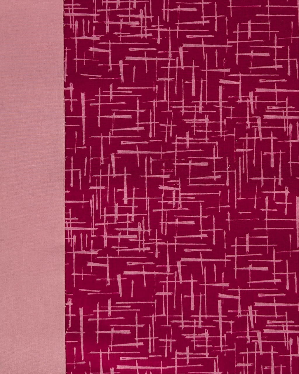Easy Strip Quilt Kit - Throw - Dark Pink Complete Kit